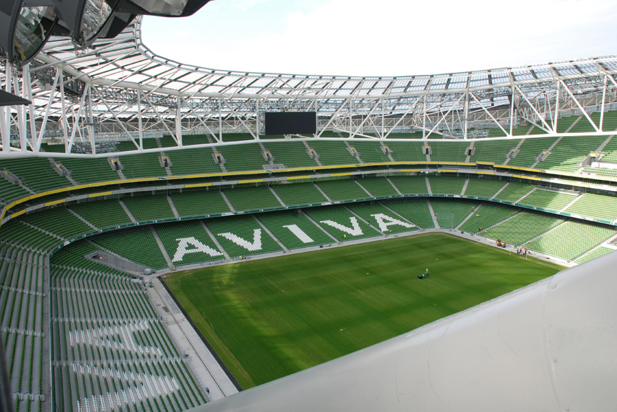 Стадион 5 букв. Aviva Stadium Hall.